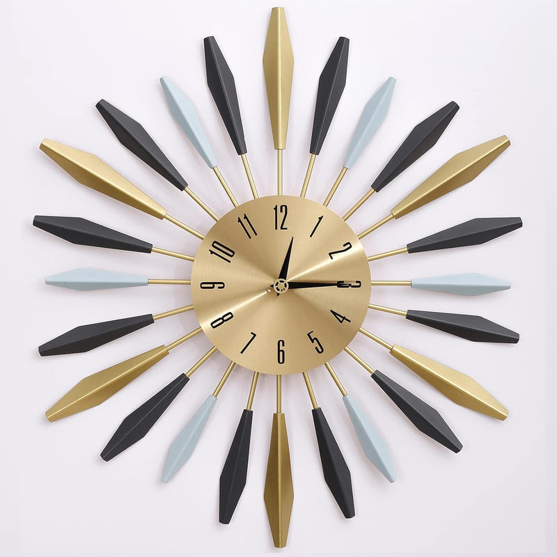 Metal Wall Clock Living Room