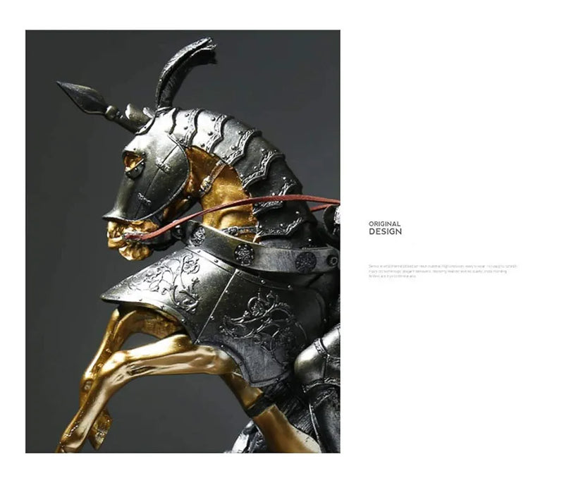 Medieval Knight Statue Sculpture