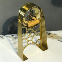 Ring Design Metal Table Clock