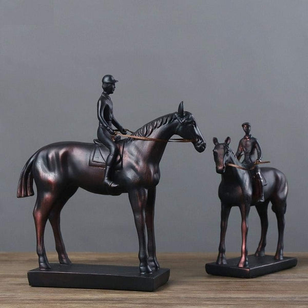 Rider’s Copper Horse Sculpture