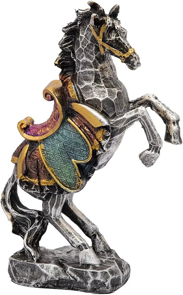 Standing Resin Horse Statue for Home Decor