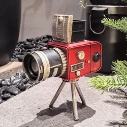 Parsaho Vintage Tripod Camera Model Metal Sculpture