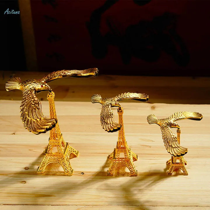 Eiffel Tower Eagle Bird Figurine Sculpture
