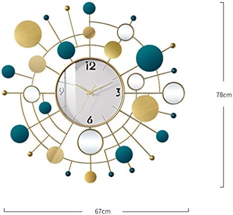 Decoration Metal Wall Clock with Mirror Glass