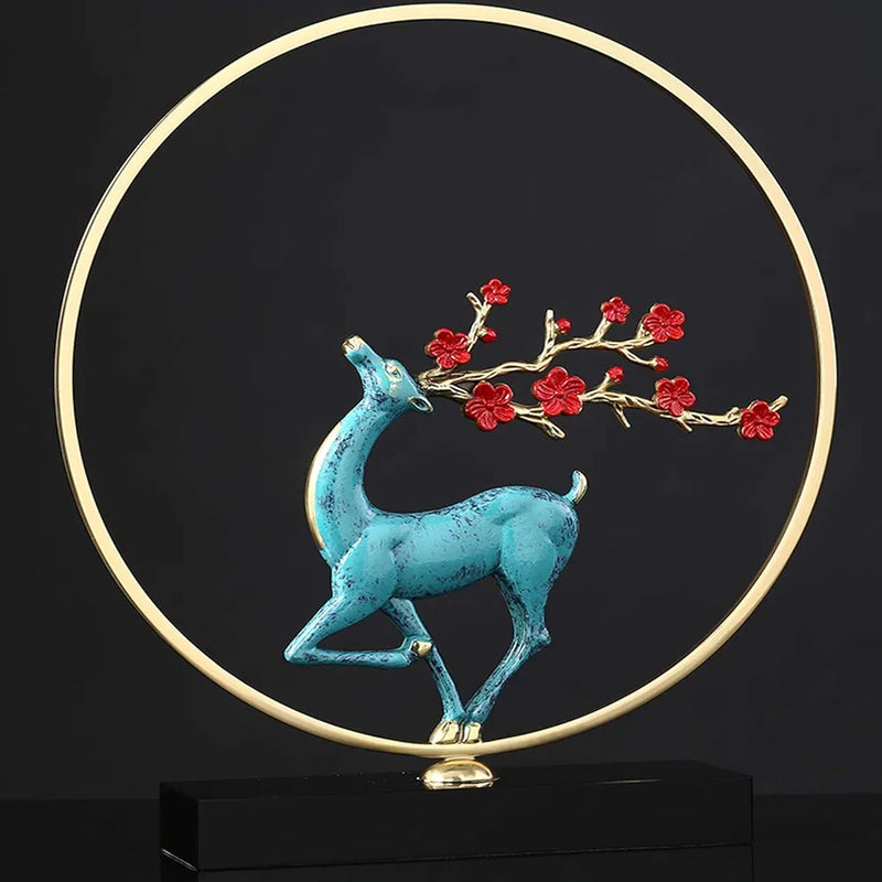 Chinese Style Pure Copper Deer Ornament