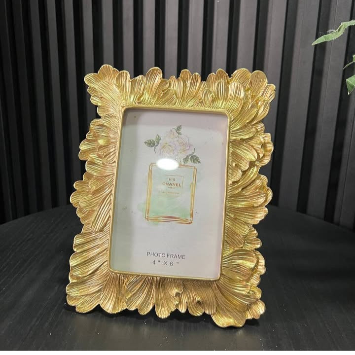 Resin Gold Photo Frame (2pc )