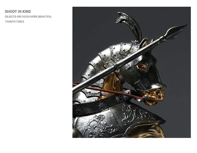 Medieval Knight Statue Sculpture