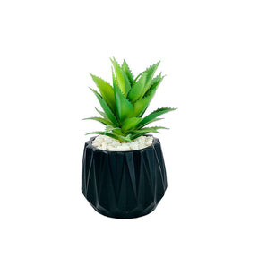 Matt Black Tri Texture Pots Planter 1Pc