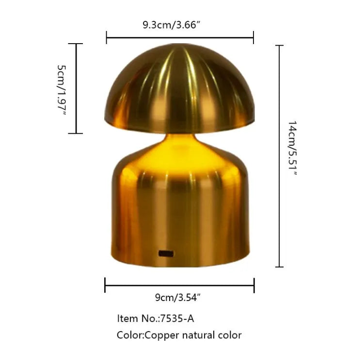 Rechargeable Metal Table Lamp