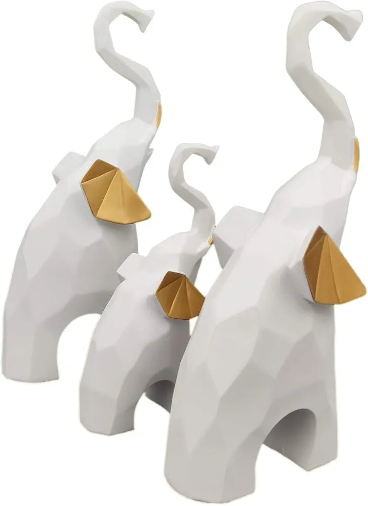 Elephant Showpiece for Home Decor (Set of 3)