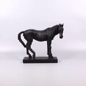 Modern Horse Sculpture Resin Ornament