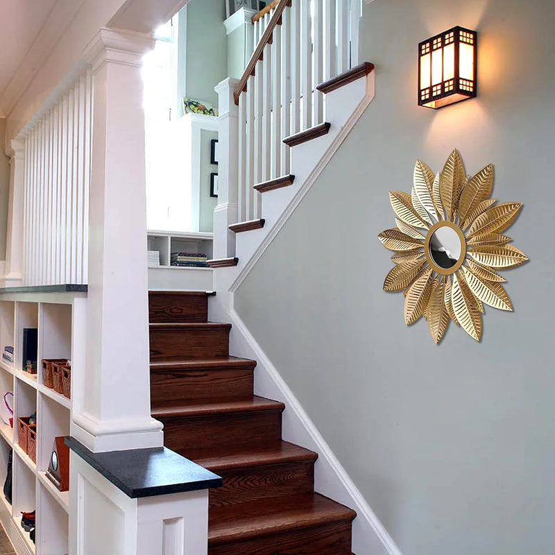 Golden Sunburst Wall Hanging Mirrors