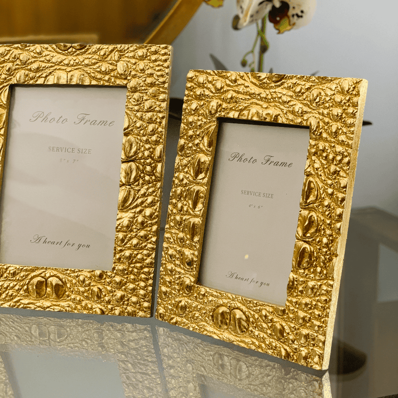 Risen Luxurious Gold 2pc Gift Photo Frame