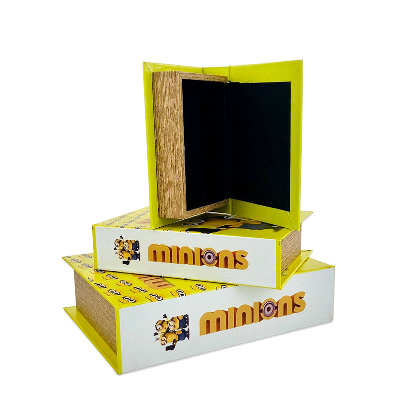 Yellow Secret Book Storage Box (Set of 3)