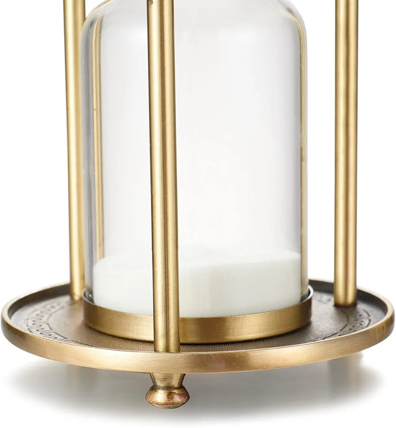 Vintage Metal White  Sand Timer