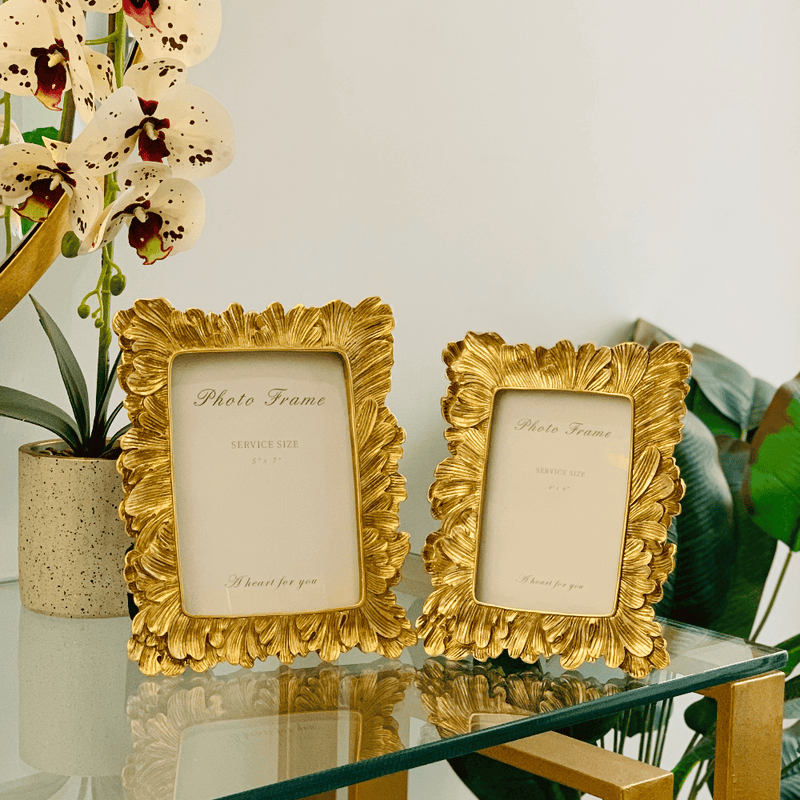 Resin Gold Photo Frame (2pc )