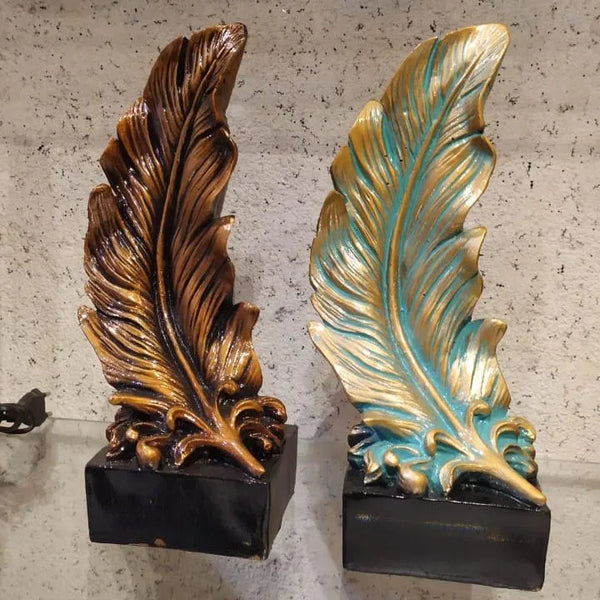 1 Piece Feather Sculpture Office Decoration