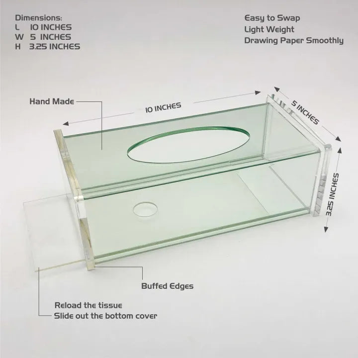 Elegant Clear Acrylic Tissue Box