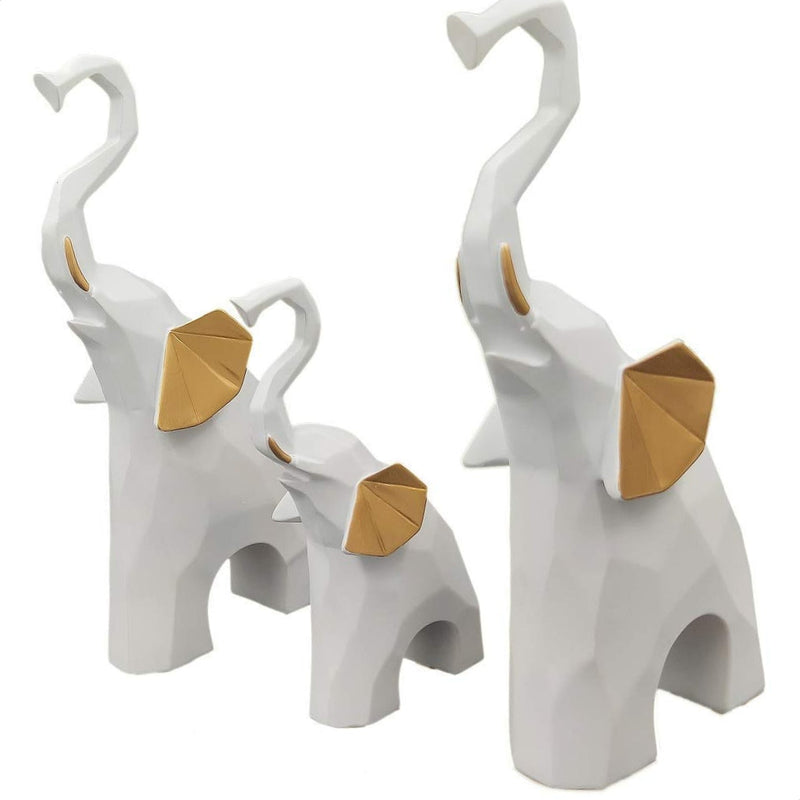 Elephant Showpiece for Home Decor (Set of 3)