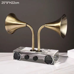 Crystal Retro Phonograph Ornament