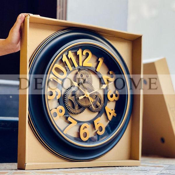 Unique Charling Blackish Brown Wall Clock