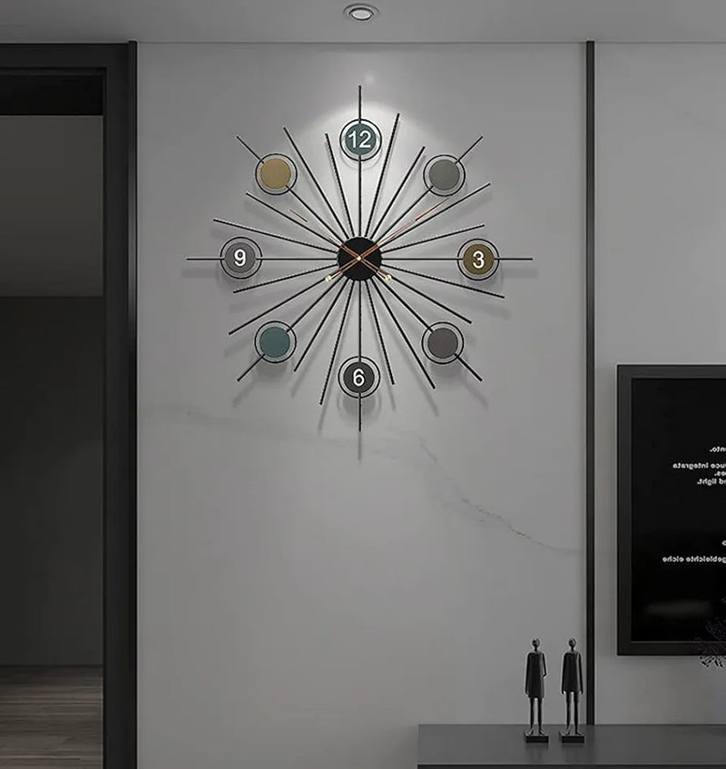 Clock Home Metal Wall Decor