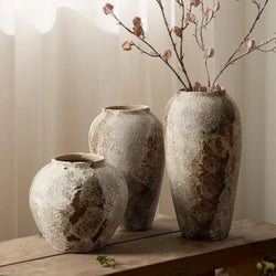 Rustic Farmhouse Decorative Vases ( Set of 3 )