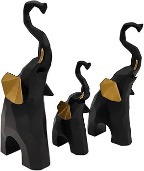 Elephant Showpiece for Home Decor (Set of 3)