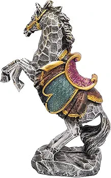 Standing Resin Horse Statue for Home Decor