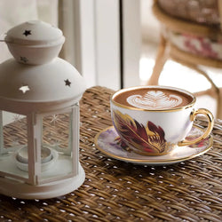 Coffee Mug Set with Saucer & Spoon