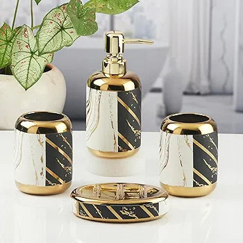 Ceramic Bathroom Accessories ( Set of 4 )