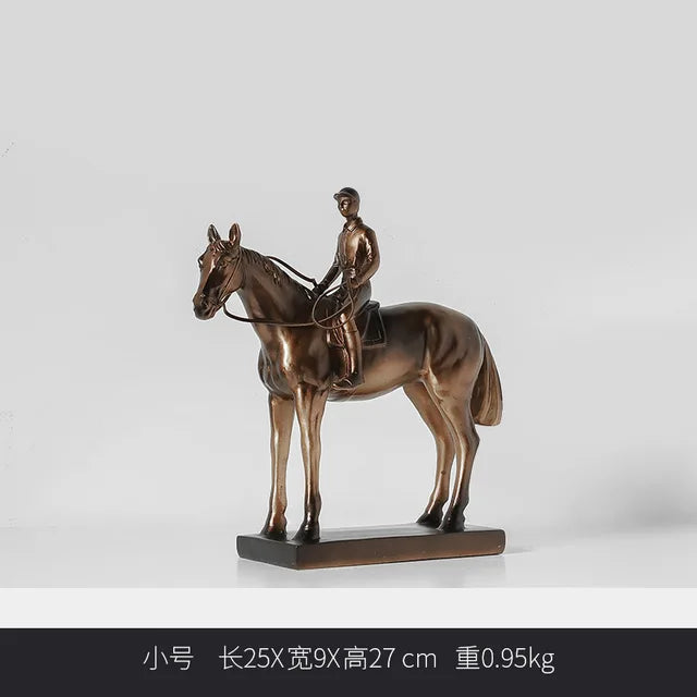 Rider’s Copper Horse Sculpture