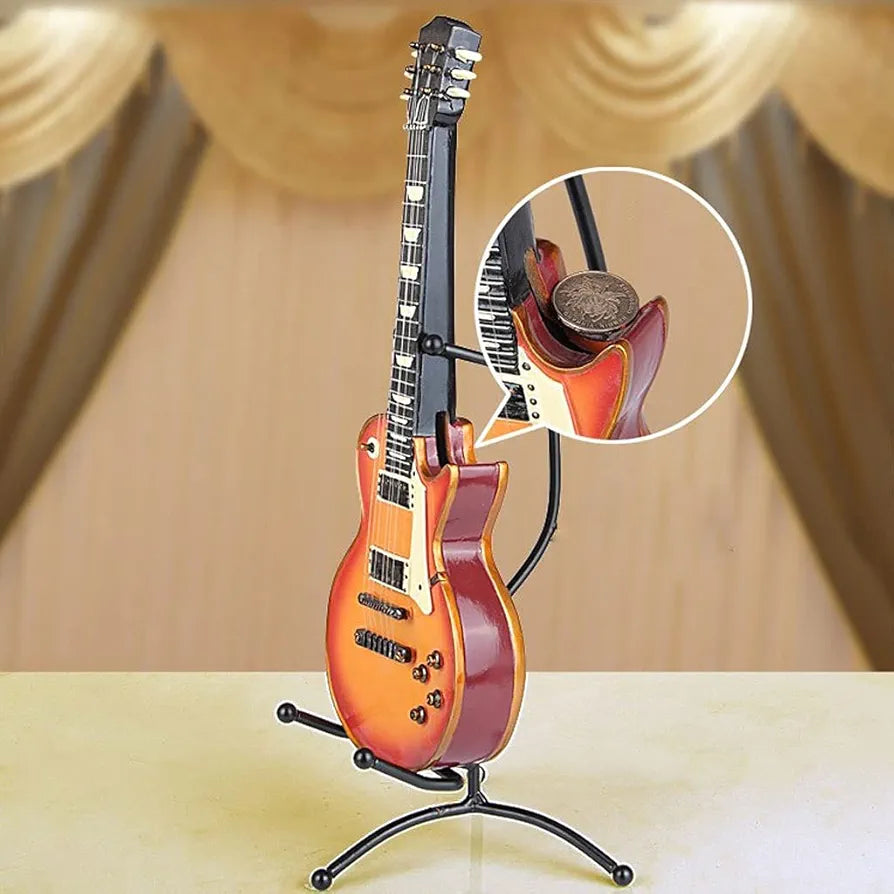 Money Bank Resin Simulation Guitar Piggy Bank