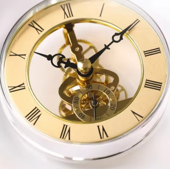 Whisper Crystal Gears Table Clock