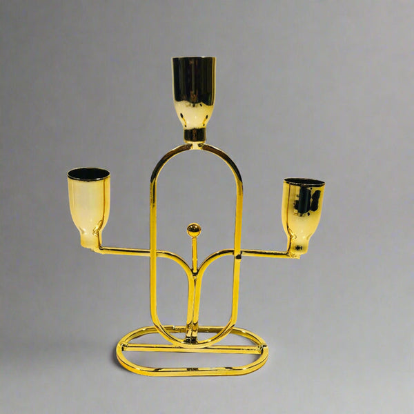 Shiny Gold Candle Stand