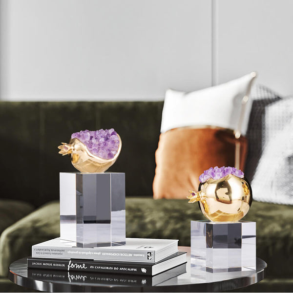 Modern Brass Pomegranate Decoration