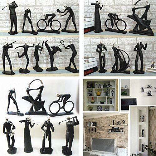 Lighting Fashion Resin Art Simging  Man Figure Home 1Pc