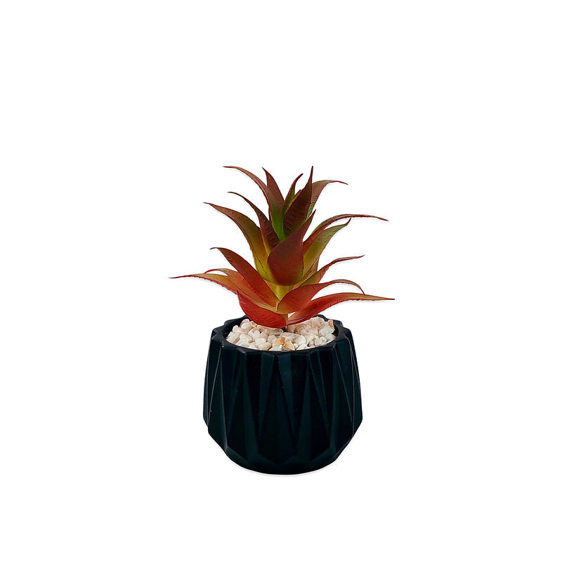 Matt Black Tri Texture Pots Planter 1Pc