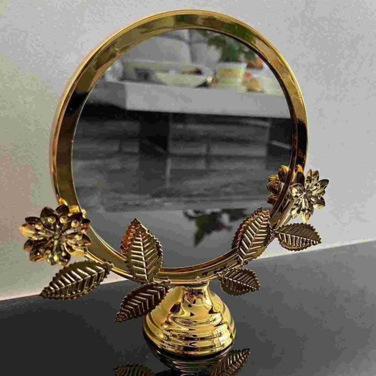 SPI Brass Hummingbird & Flower Mirror