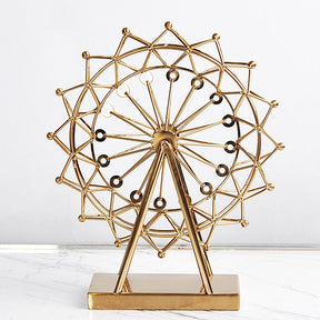 Golden Ferris Wheel Ornament