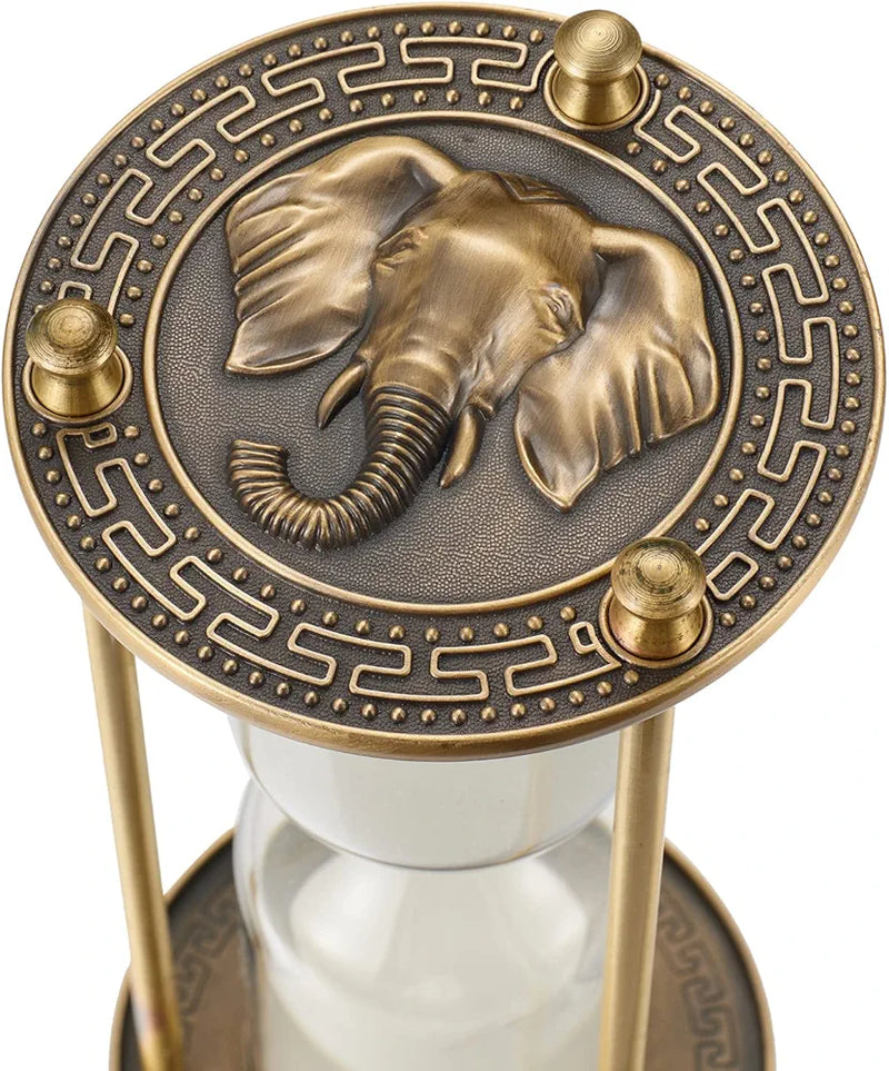 Vintage Metal White  Sand Timer