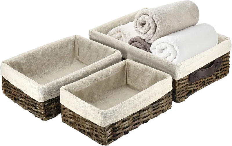 Handmade Large Wicker Storage Basket (4pc Set )