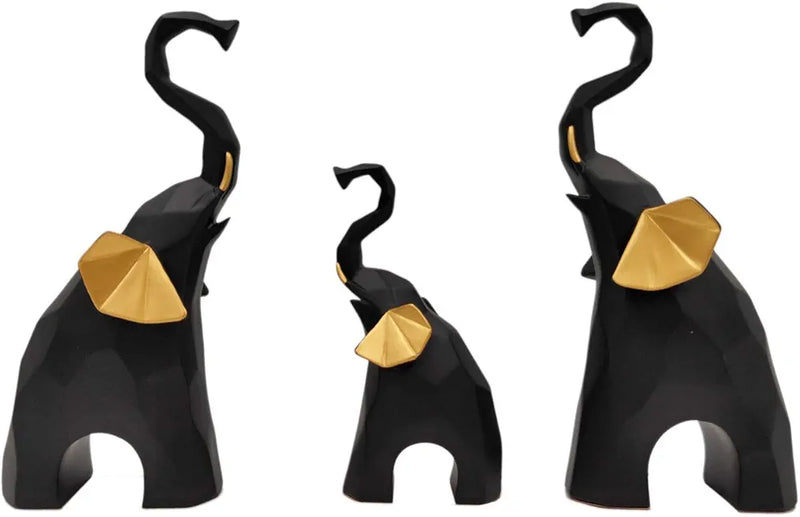 Elephant Showpiece for Home Decor (Set of 3)