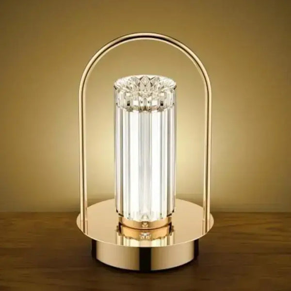 Golden Metal Table Touch Sensor Crystal  Lamp