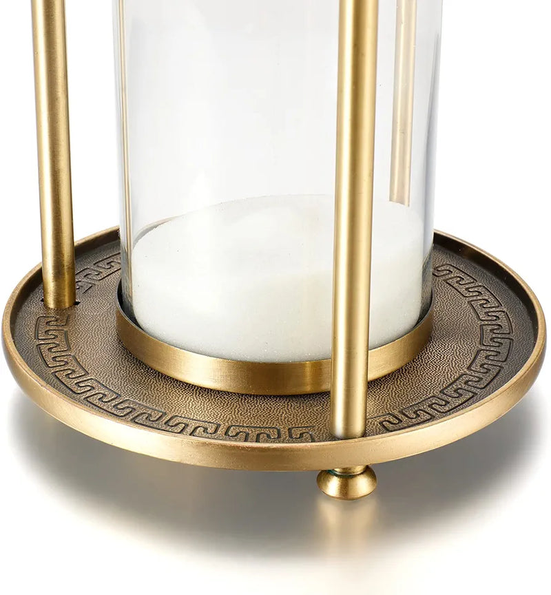 Vintage Metal White  Sand Timer