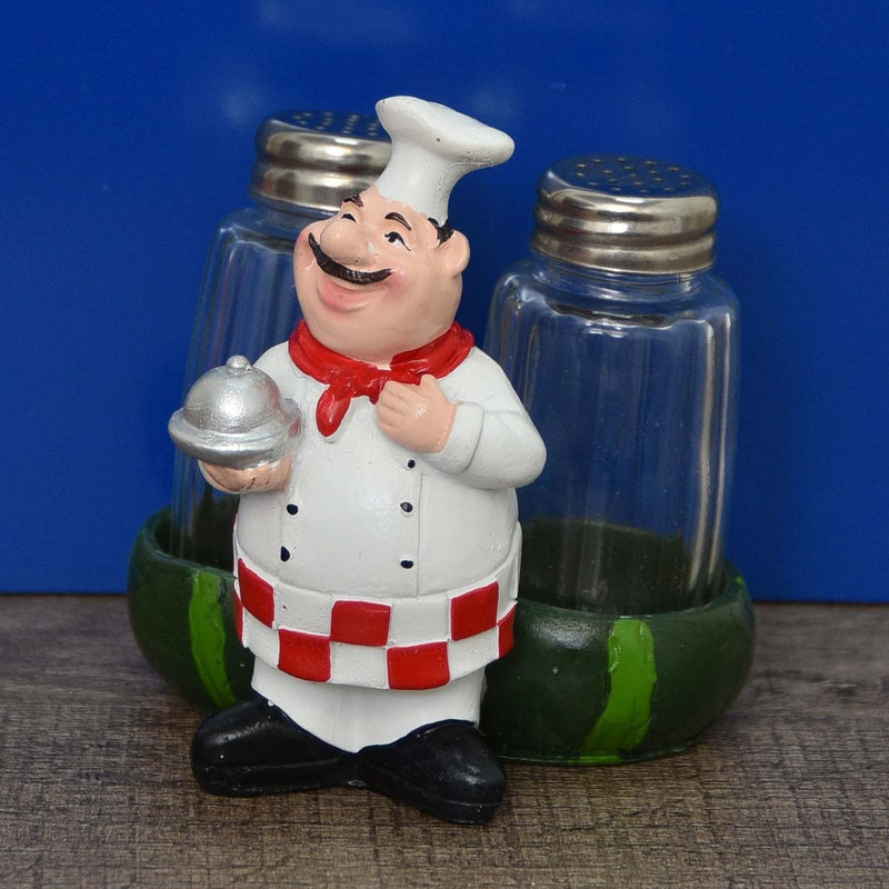Happy French Chef Salt & Pepper Shaker Set