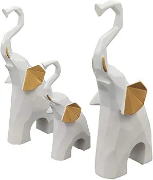 Elephant Showpiece for Home Decor (Set of 3)