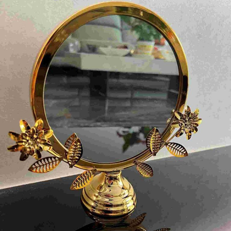 SPI Brass Hummingbird & Flower Mirror