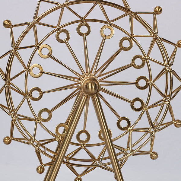 Golden Ferris Wheel Ornament