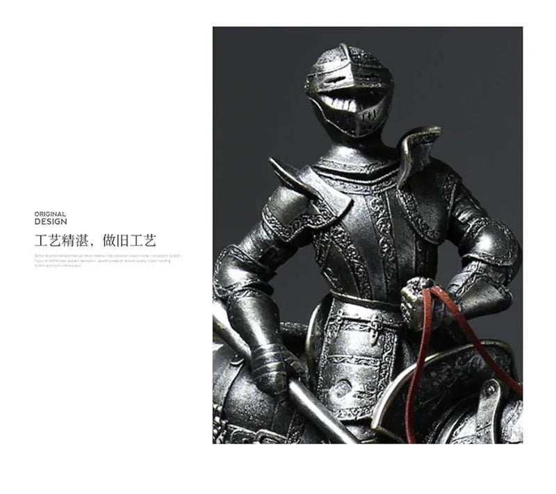 Medieval Knight Statue Sculpture